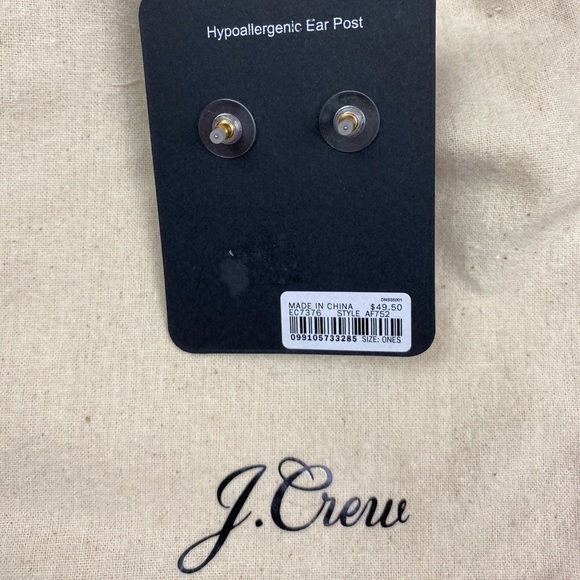 J. Crew Mini Icicle Flower Pave’ Earrings New! - Picture 4 of 8